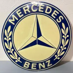 Mercedes Benz メルセデス ベンツ ブリキ看板 ロゴ メタルサインのサムネイル