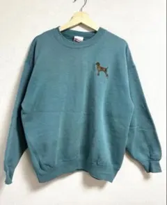 90s Hanes ヘインズ HEAVYWEIGHT スウェット 犬　USA