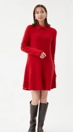 Mila Owen ミラオーウェン スパンコールAラインワンピース