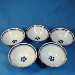 ご飯茶碗5客セット<梅鉢紋>
