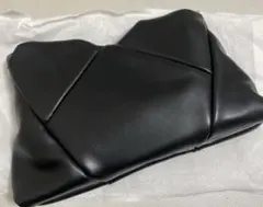 新品未使用♡ブラックレザーデザインハンドバッグ