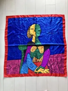 ✨美品✨　ピカソ　大判　スカーフ　縦　約86cm 横　約85cm 芸術家