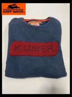K. MAYER ネイビー クルーネックセーター　クリフメイヤー