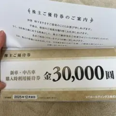 VHホールディング　株主優待制券