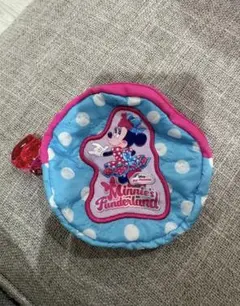 パルパルーザ　カプセルトイ　ガチャガチャ　ポーチ　ミニー　ファンダーランド　水色