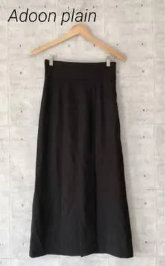 Adoon plain アドーンプレーン ☆ ストレッチタイトスカート ブラック