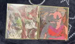 鬼滅の刃 特別放送記念 WEBSHOPくじ 複製 ミニ色紙 蕨姫 堕姫 妓夫太郎