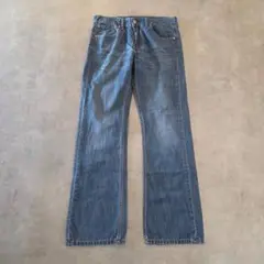 リーバイス527 Levis W33 フレア ブーツ 青 古着 ヒゲ 22200 - メルカリ