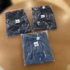 デニム調ガーゼゆるパンAF9 3L ブルー ✖️1➕ネイビー✖️2