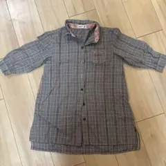 RAG MART チェック柄 七分袖ワンピース 110