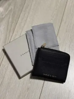 CHARLES & KEITH ブラック カードケース 財布