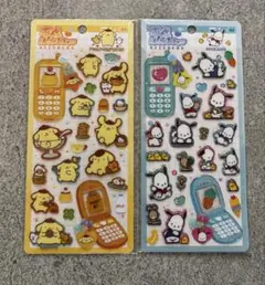 【新品正規品】サンリオ　平成はっぴーフォンシール 2点セット