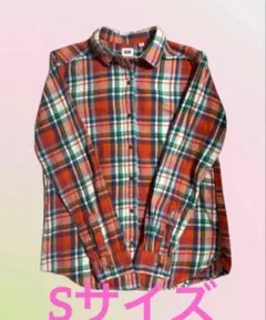 「UNIQLO／ユニクロ／チェック／長袖／Sサイズ／ネルシャツ」