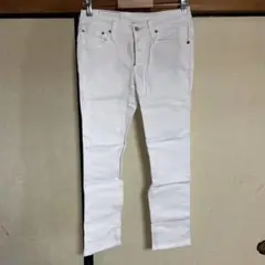 ジーンズ　EDWIN ホワイト　Sサイズ　レディース