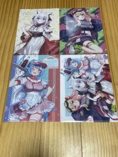 No.392【新品未使用】ホロライブ A5サイズクリアファイル4枚セット