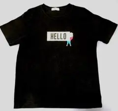 WEGO HELLO プリント Tシャツ ブラック S