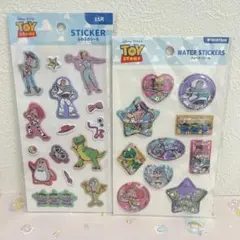 リ*ン様 セリア 新作 トイストーリー ふわふわシール ウォーターシール