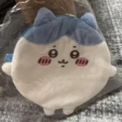 ちいかわくじ　もちっとふわっとコレクション　 D賞　まんまるポーチ　ハチワレ