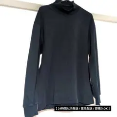 【ユニクロU】モックネックT（長袖） ネイビー Mサイズ 完売品