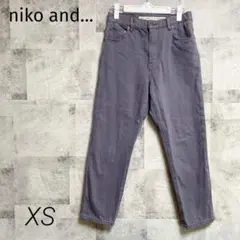 niko and【XS】デニムパンツ グレー 無地 カジュアル 綿100%のサムネイル