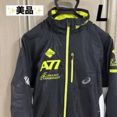 【美品！】アシックス/ASICS ウインドブレーカー Lサイズ/裏起毛/ブラック