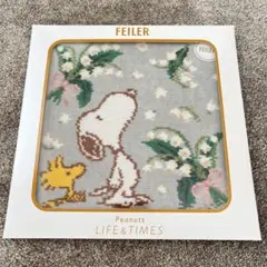 限定 フェイラー スヌーピー コラボ ミュゲ柄 ハンカチ ピンク 新品のサムネイル