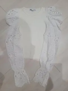 美品☆ZARA☆パフスリーブS