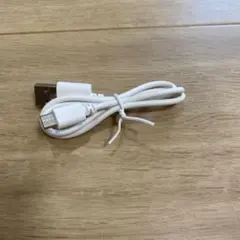白 USB micro USB Type-B to USB A ケーブル