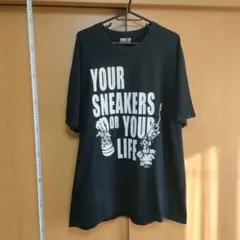 KIKS TYO Tシャツ スニーカー or ライフ 黒 XL相当 美品のサムネイル