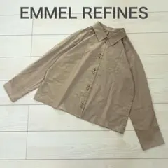 EMMEL REFINES 2連ボタン長袖ブラウス/ベージュのサムネイル