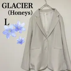 【GLACIER】テーラードジャケット L オフィスカジュアル 春秋 ビジネス
