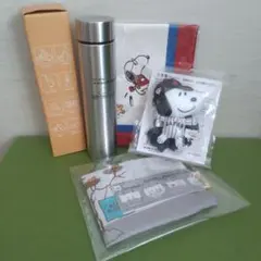 ●SNOOPY「ポケットボトル・クロス・マルチバンド・エコバック」4点セット