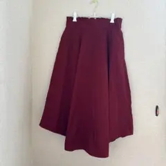 earth music&ecology フレアスカート ボルドー イレヘム