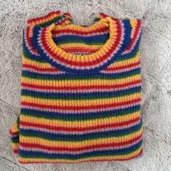 カラフルボーダーニット
