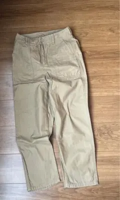 処分価格●GU ワークパンツ　キャメルベージュ　美品　サイズM
