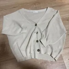 COLZA ベージュ ニットカーディガン M