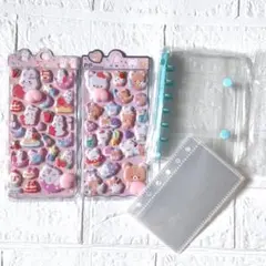 ぷくぷく立体シール A7バインダー セット 推し活 収納 シール帳 かわいい