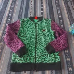 美品BABYDOLL レオパード柄裏起毛トレーナー 140