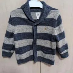 baby GAP カーディガン 18-24ヶ月 ネイビー/グレー