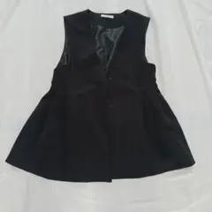 OPAQUE.CLIP ペプラムジレ ブラック 38/M