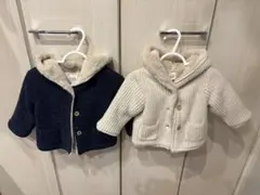 GAP クマフード付きニットアウター 2色セット