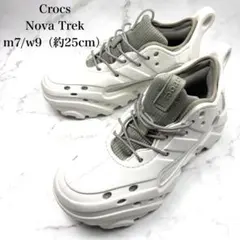 【極美品】クロックス ノバ トレック ホワイト グレー 廃盤✨完売品✨のサムネイル