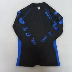 arena 長袖シャツ 黒/青 メンズM