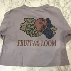 【FRUIT OF THE LOOM】Tシャツ 長袖 パープル バックプリントのサムネイル