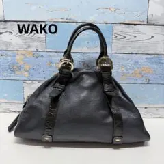 WAKO ワコウ ハンドバッグ ブラック