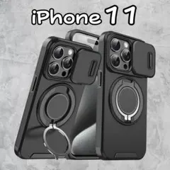 iPhone11 ケース 耐衝撃 スライド レンズ 米軍MIL規格 ミリタリー0
