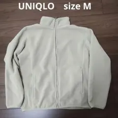 古着 UNIQLO 旧タグ フルジップ フリースジャケット ベージュ M
