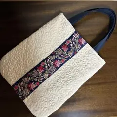 刺繍リボンのサブバッグ
