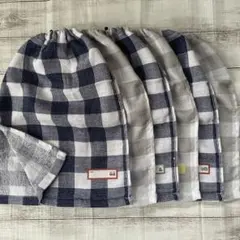 おりこうタオル おりこうエプロン(働く車) ゴム紐タイプ 二重 6枚セット