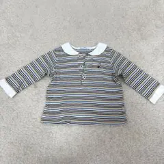 familia ストライプ襟付きポロシャツ　長袖　男の子